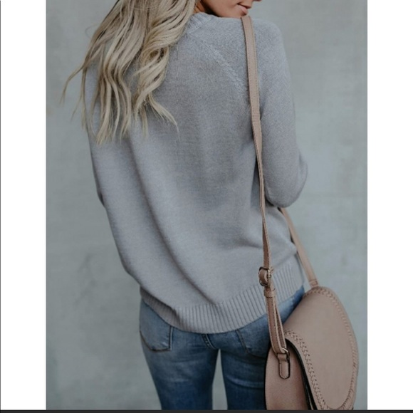 Women's Heart Pullover Sweater - Picture 2 of 5